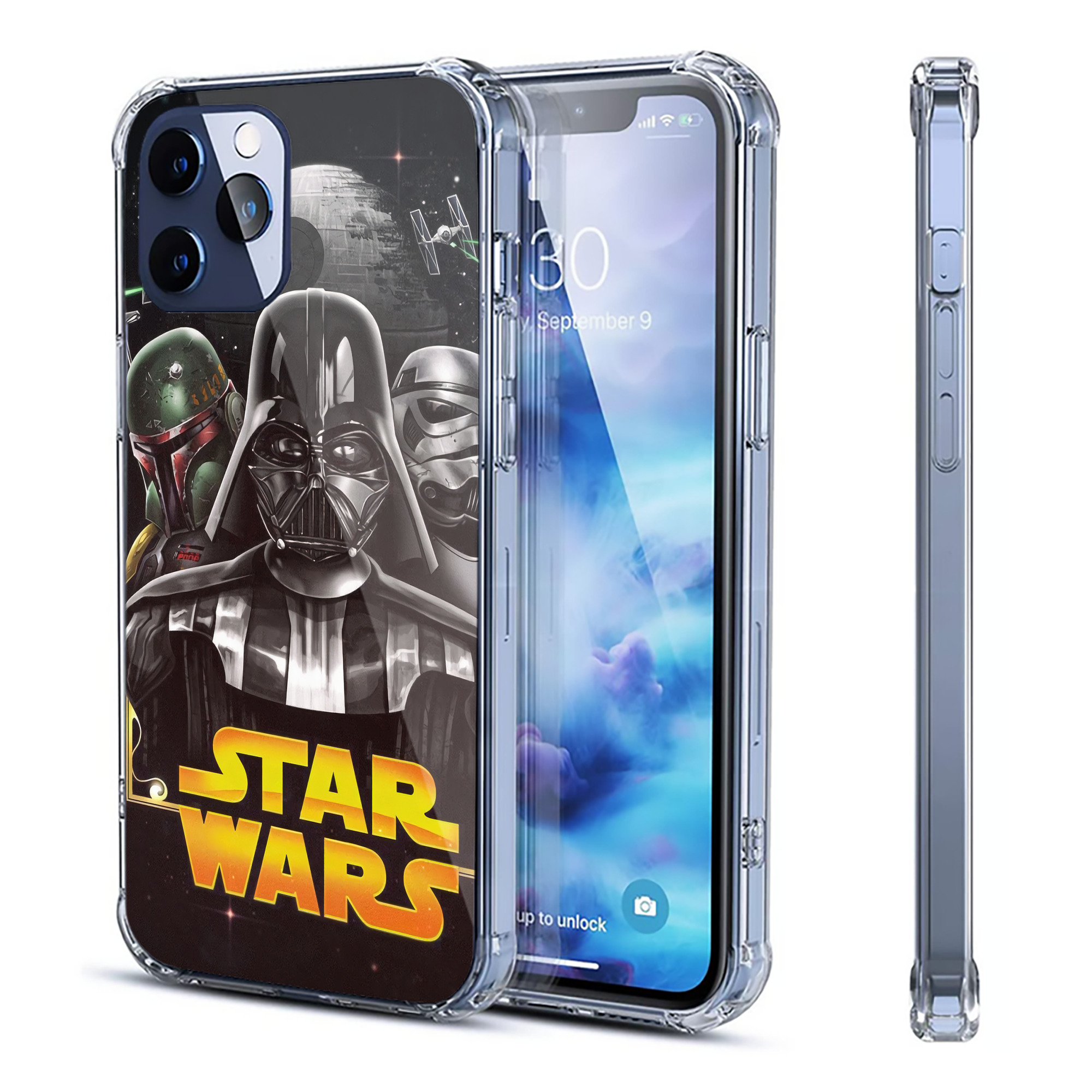 （画像用） スター・ウォーズ Star Wars 【iPhone 12シリーズ対応】透明スマホケース（クリアソフトケース）